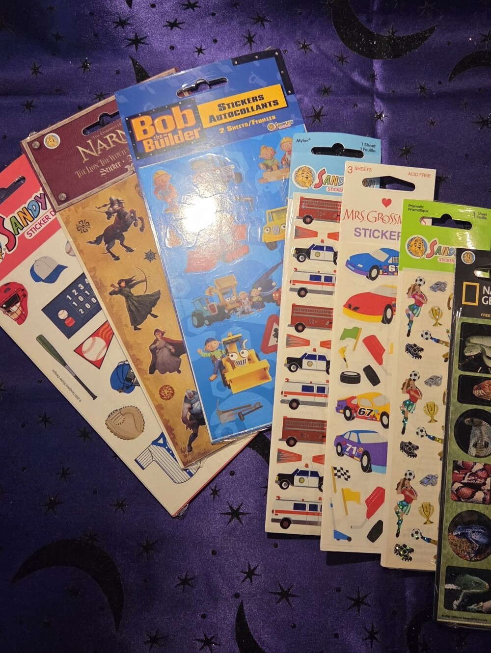 Vintage Y2K Sandylion Mrs Grossmans Sticker Sheet Lot Deadstock NOS